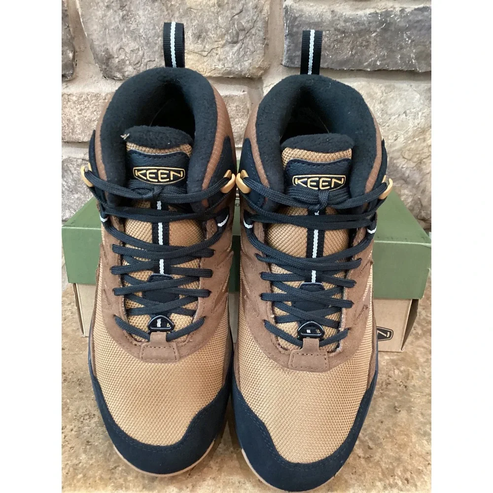 Keen Hightrail Mid Polar Women Size 9 Waterproof Hiking Boots Chipmunk Bison New